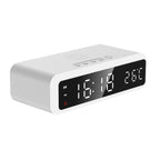 TempCharge™ | Alarm Clock Wireless Charger with Thermometer
