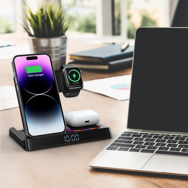 4-in-1 Foldable Wireless Charging Dock — iPhone 14 & Watch