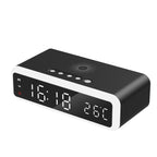 TempCharge™ | Alarm Clock Wireless Charger with Thermometer