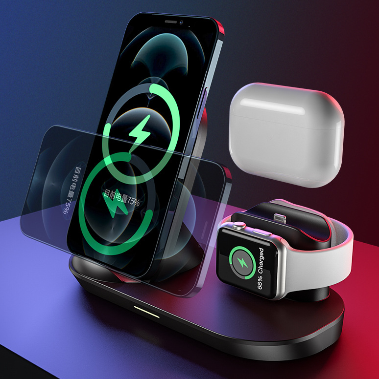 3-in-1 Vertical Wireless Charger — iPhone, Apple Watch & AirPods
