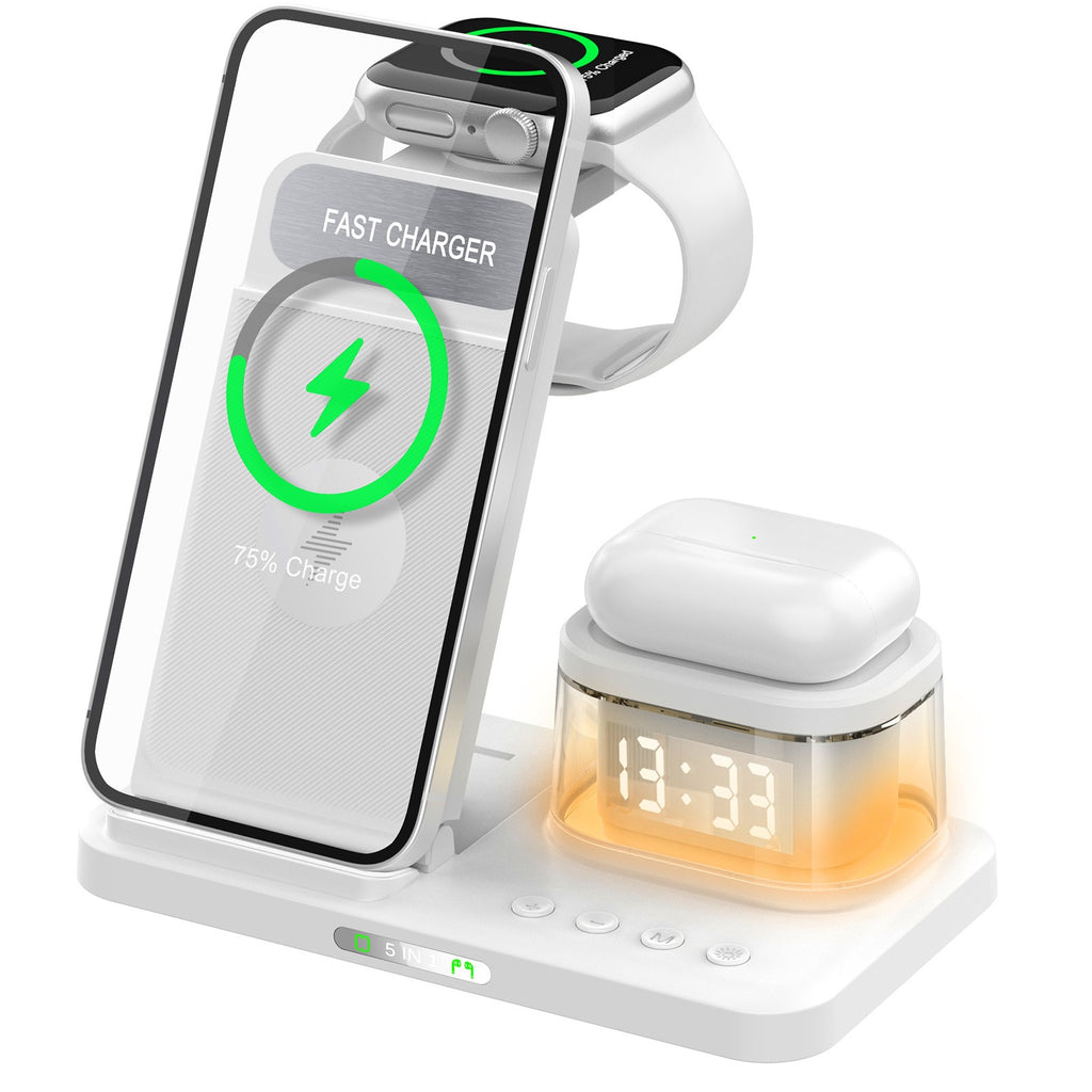15W Foldable 5-in-1 Fast Wireless Charger