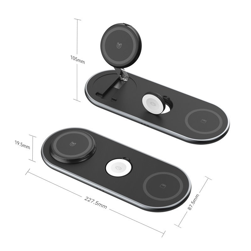 Foldable 3-in-1 MagSafe Fast Wireless Charger — Apple