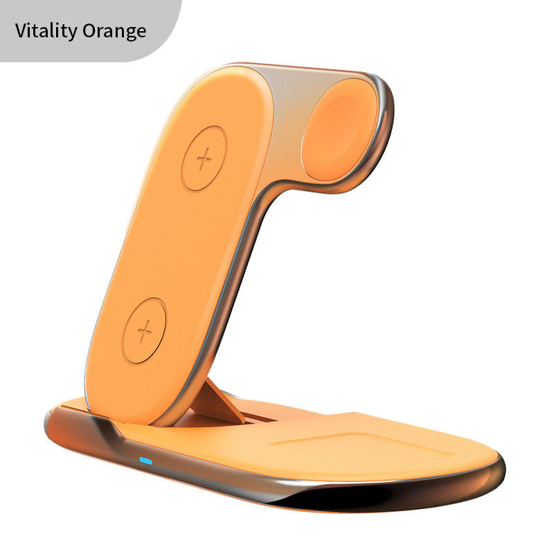 Foldable 3-in-1 Wireless Charger — iPhone, Huawei & Watch