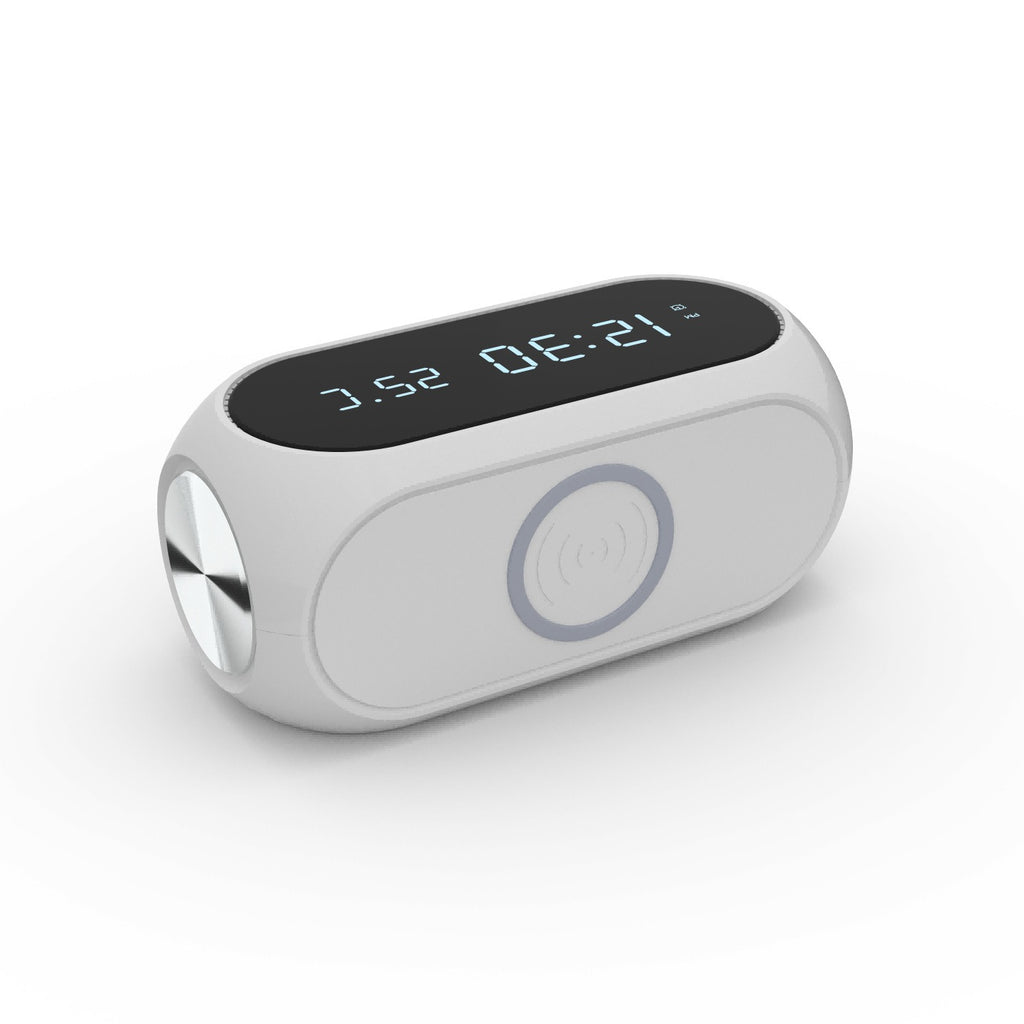 15W Wireless Charger with Clock, Alarm & Thermometer